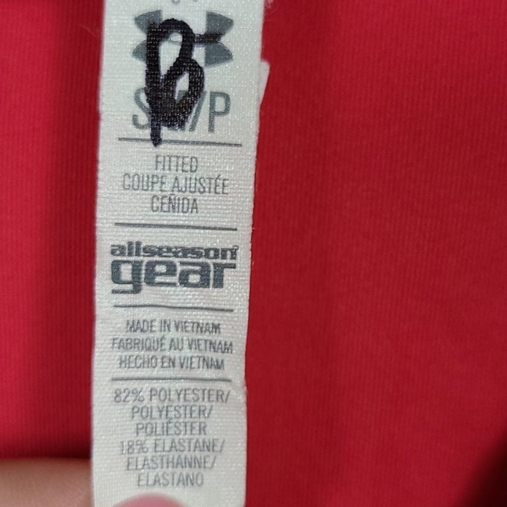 Under Armour AllSeasonGear Zip Jacket Small Coral Pink Running Workout Top - Picture 10 of 12